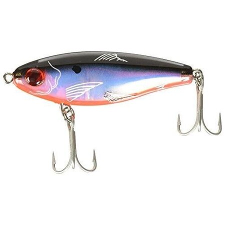 Mirrolure Mirrodine Xl Suspending Twitchbait, 3 18, 916 Oz, 3D Eyes, Black BackOrange BellySilver 27MR-808